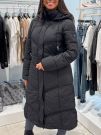 Guess - Gloria Quilted Long Puffer - Zwart