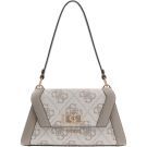 Guess - Karnilla Logo Flap Shldr Bag - Beige