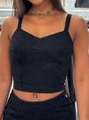 Guess - Katrina Bralette Lace Top - Zwart