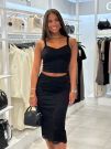 Guess - Katrina Midi Lace Skirt - Zwart