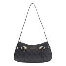 Guess - Leona Logo Shoulder Bag - Zwart