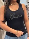 Guess - Logo Script Tank Top - Zwart