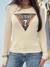 Guess - Ls Cn Leo Traingle Tee - Beige
