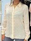 Guess - Ls Marthe Logo Shirt - Beige