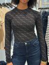 Guess - Ls Teodora Logo Body - Zwart