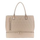 Guess - Maxine Zip Bottom Tote - Beige