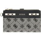 Guess - Melinda Logo Slg Dbl Zip Ornzr - Zwart