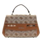 Guess - Melinda Logo Top Handle Flap - Beige