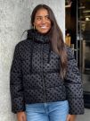 Guess - New Daisy Crop Logo Puffer - Zwart