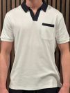 Guess - Color Block Ss Polo - Wit
