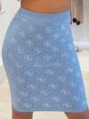 Guess - Rhinestones 4G Swtr Skirt - Blauw