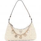 Guess - Everlee Top Zip Shoulder Bag - Beige