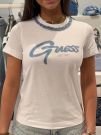 Guess Active - Cn Ss Jeans Chain Tee - Wit