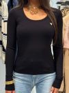 Guess Active - Colette Ls Rib Top - Zwart