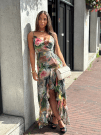 Guess - SL Tracie Dress W6YKAG - Meerkleurig