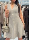 Guess - Sl Vn Amber Swtr Dress - Beige