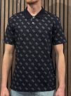 Guess - Ss All Over 4G Jacqaurd Polo - Blauw