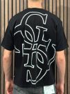 Guess - Ss Bsc Quattro G Tee - Zwart