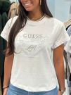 Guess - Ss Cn La Stars Tee - Wit