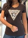 Guess - Ss Cn Leo Triangle Tee - Bruin