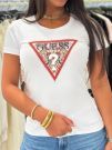 Guess - SS CN Paisley Triangle Tee - Wit
