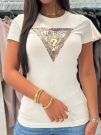 Guess - SS CN Snake Triangle Tee - Wit