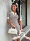 Guess - SS Lise 4G Logo Polo STWR Dress - Beige