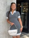 Guess - SS Lise 4G Logo Polo STWR Dress - Blauw