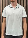 Guess - Ss Paul Pique Tipping Polo - Wit