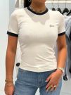 Guess Active - Marigold Rib Ss Tee - Wit