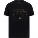 Guess - Bsc Guess Triangle Embossed Tee - Zwart