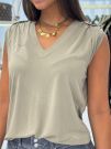 Guess - Vn Eleveted Basic Top - Groen