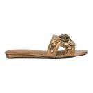 Kurt Geiger - Eagle Cut Out Flat Sdl - Brons