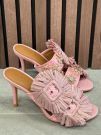 Kurt Geiger - Raffia Buckle Sandal - Roze