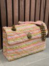 Kurt Geiger - Tweed Kensington Bag - Roze