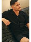 Malelions - Men Emblem Seersucker Shirt - Zwart
