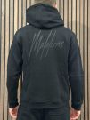 Malelions - Men Striped Signature Hoodie - Zwart