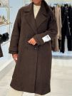 Malelions - Woman Oversized Label Coat - Bruin