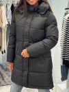 Malelions - Women Mid Length Puffer Jacket - Zwart