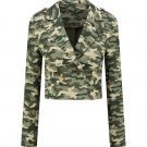 Nikkie - Asti Short Camo Blazer - Groen