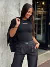 Unique The Label - Giselle Short Sleeve - Deep Black