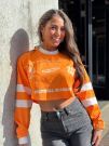 Unique The Label - Maxim Longsleeve Cropped - Oranje
