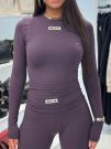 Unique The Label - Nena Long Sleeve Top - Deep Berry