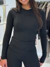 Unique The Label - Noelle Long Sleeve Top - Zwart