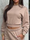 Unique The Label - Peggy Cropped Sweater - Beige