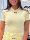Unique The Label - Nena Short Sleeve Top - Geel
