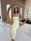 Unique The Label - Zoe Rib Dress - Geel