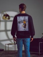 Baron Filou - Pullovern Oversized Backprint Filou LXXXIV - Zwart