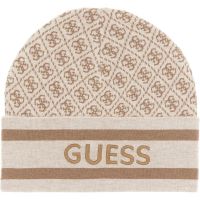 Guess - Sevyn 4G Logo Beanie Swtr - Beige