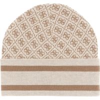 Guess - Sevyn 4G Logo Beanie Swtr - Beige